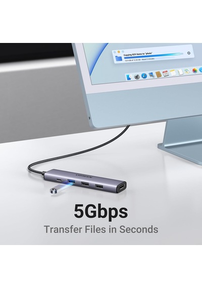 Usb C Hub, Pd 100w, 4k Hdmı, Macbook Pro/air, İpad Pro/air, Surface Pro/go, Galaxy Tab, Galaxy S23/s22 Vb. İle Uyumlu Usb A 3.0.