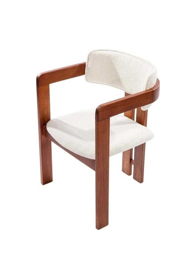 İskandinav Still T Model Ahşap Sandalye Kahverengi