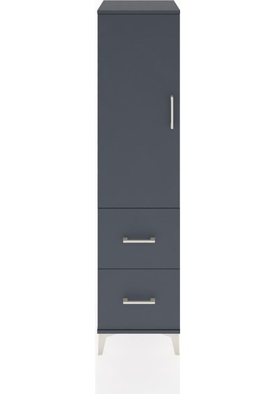Hyperion Dolap 3 Raflı 2 Çekmeceli Tek Kapaklı 44x44x182 Antr... Antrasit Hyperion Dolap 3 Raflı 2 Çekmeceli Tek Kapaklı 44x44x182 Antr... Antrasit