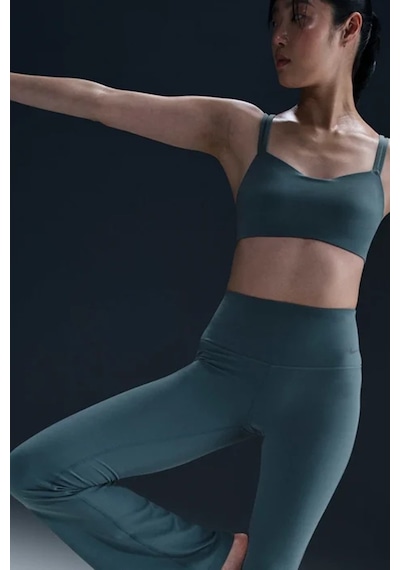 Nike Zenvy Dri-fit Womens Training Pants.soft Kumaş Geniş Paça Kadın Antreman Eşofman Altı Mavi