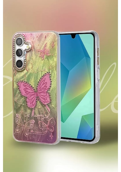 Newface Samsung Uyumlu Galaxy A24 4g Kılıf Blade Aynalı Desenli Kapak - Desen 5 Resimdeki