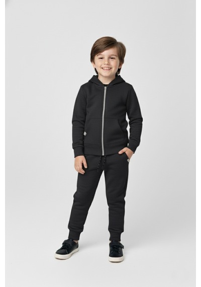 Mnk Baby & Kids Erkek Çocuk Fermuar Kapamalı Kapüşonlu Mevsimlik Eşofman Takımı M00765 Füme Mnk Baby & Kids Erkek Çocuk Fermuar Kapamalı Kapüşonlu Mevsimlik Eşofman Takımı M00765 Füme