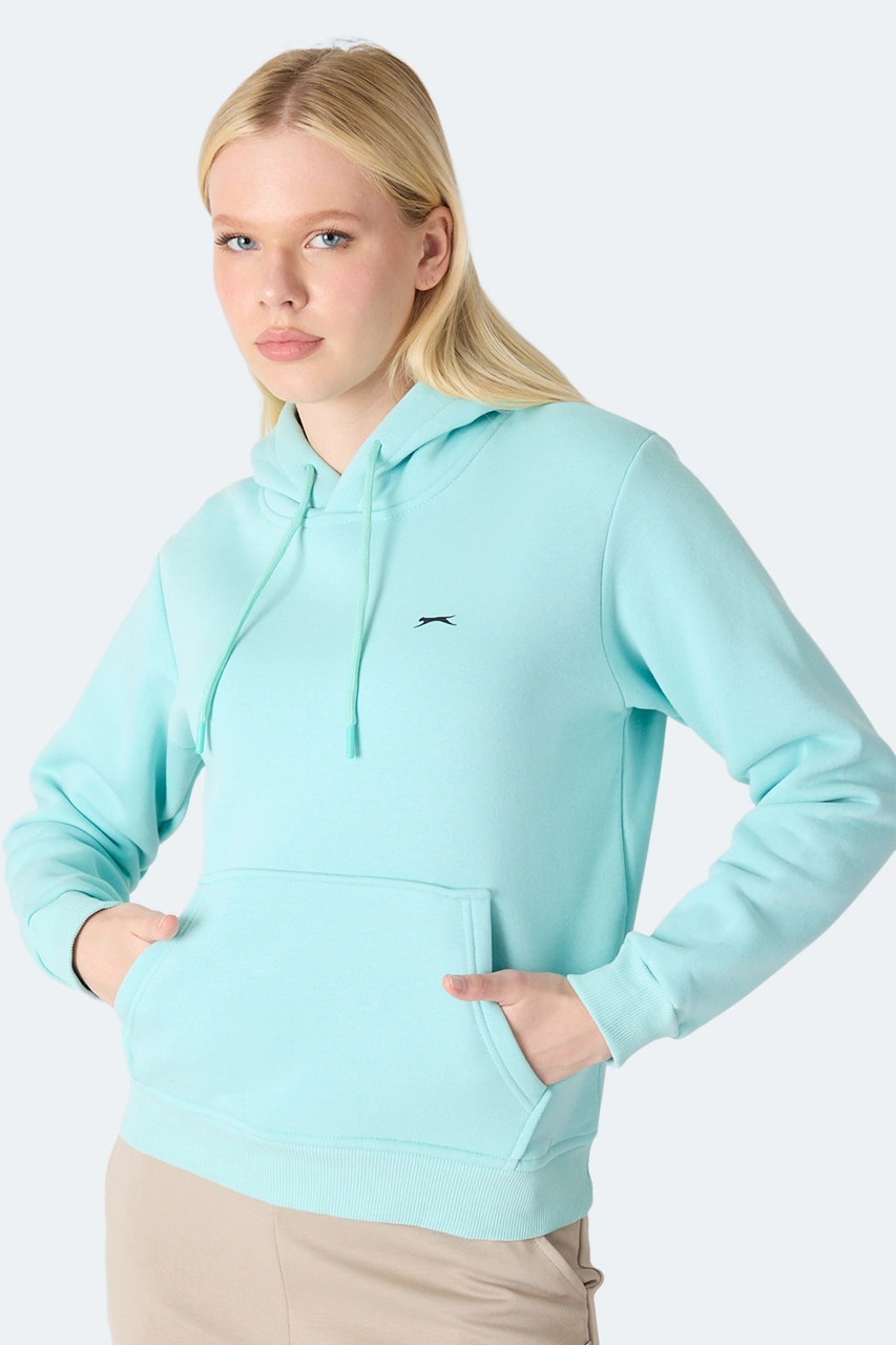 Slazenger Mısty I Kadın Turkuaz Sweatshirt Turkuaz