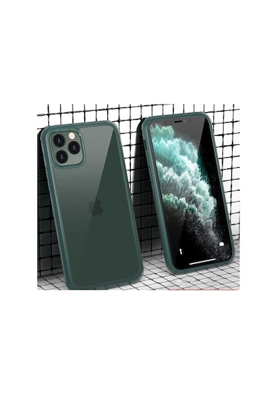 Apple Uyumlu  iPhone 11 Pro Max 360 Tam Koruma Ön Ve Arkasi Camli Silikon 393845153