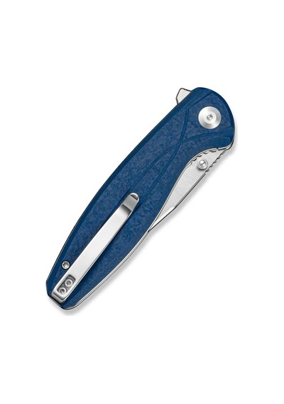 Sencut Vyrce Blue Shredded G10 Handle Satin Finished D2 Blade Çakı Mavi