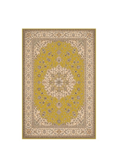 Kartela Halı Aro Halı Jüt Taban Dokuma Halı Hardal Sarısı - 60 X 90 Cm