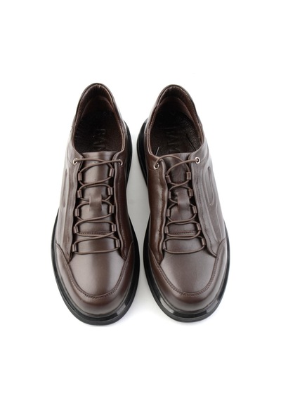 Bambi Kahve Napa Hakiki Deri Erkek Sneaker E01080065243