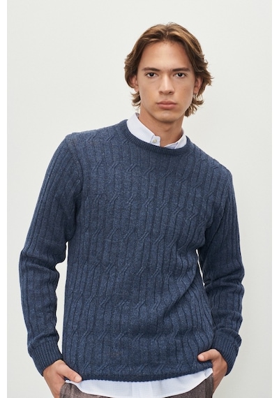 AC&Co / Altınyıldız Classics Erkek Havacı Mavi Standart Fit Normal Kesim Bisiklet Yaka Jakarlı Yünlü Triko 4A4923100209HVMXXL Mavi AC&Co / Altınyıldız Classics Erkek Havacı Mavi Standart Fit Normal Kesim Bisiklet Yaka Jakarlı Yünlü Triko 4A4923100209HVMXXL Mavi