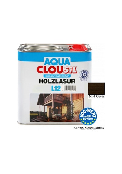 Su Bazlı Ahşap Koruyucular2,5ltclou Nr:04 Ceviz Su Bazlı Ahşap Koruyucu 2,5lt-4641