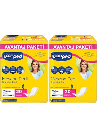 Canped Mesane Pedi Avantaj Paketi Yoğun Büyük Boy L 20'Li x 2 40 Adet