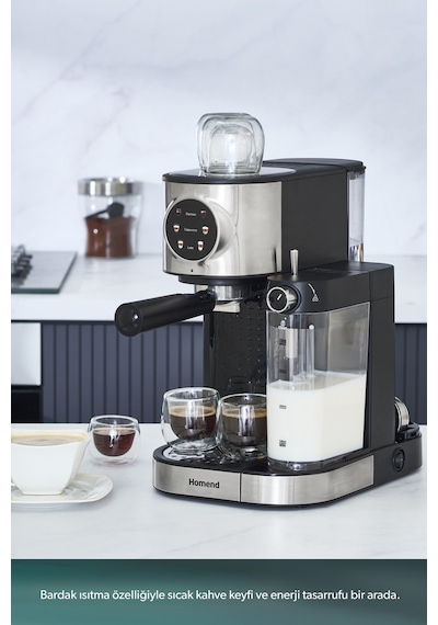 Homend Coffeebreak 5015H Süt Köpürtücülü Otomatik Espresso Makinesi