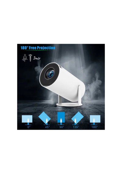 M300max Android Projektör Akıllı Video Oynatıcı 2 İn 1 Game Projektor Full Hd Projeksiyon Yansıtma