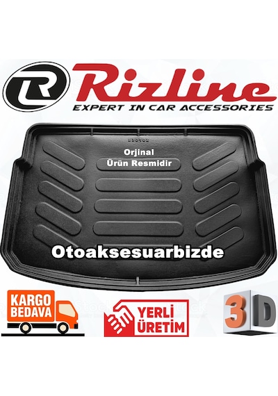 Toyota Uyumlu Yaris 3D Bagaj Havuzu Paspası 2016 Sonrası Rizline N11.11156