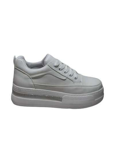 Yazkış Kadın Siyah Beyaz Cilt 5cm Kalın Taban Bağcıklı Tabanı Taşlı Sneaker Spor Ayakkabı Beyaz Yazkış Kadın Siyah Beyaz Cilt 5cm Kalın Taban Bağcıklı Tabanı Taşlı Sneaker Spor Ayakkabı Beyaz