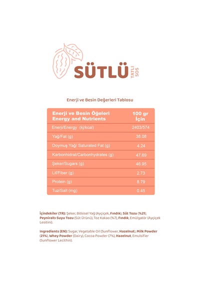 Melwiss Chocolate Sütlü Tatlı Sos 330 Gr- Waffle & Krep & Pankek Sosu X 4 Adet