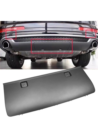 Audi Q7 2010-2015 Arka Tampon Alt Spoiler Çeki Demir Kapağı S Line Tip