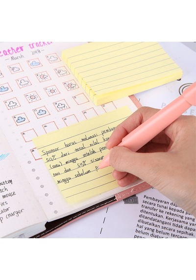 Deli To-do Yapışkanlı Not Kağıdı Sarı 76 101mm 100yp A00652