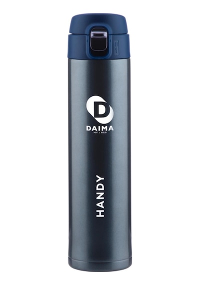 Daima Handy 520 Ml 12 Saat Sıcak 24 Saat Soğuk Lacivert Termos Lacivert