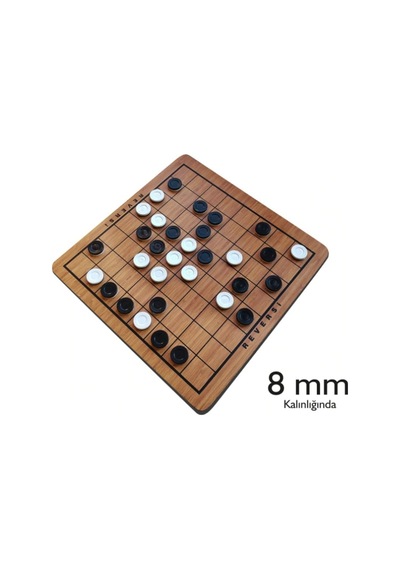 Redka. Ahşap Reversi. Strateji. Reversi Oyunu. Eğitici Akıl Oyunu