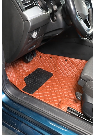 Honda Cıvıc Fd6 2007-2011 Taba Renk 8d Diamond Premium Havuzlu Deri Oto Paspas