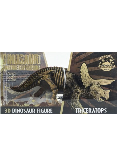 Sert Plastik Dinozor Figürü Triceratops