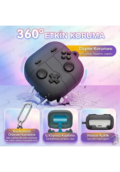 Gamepad-design Samsung Galaxy Buds 4 Pro/buds 4 İçin Kılıf Darbe Emici Köşe Korumalı Galaxy B