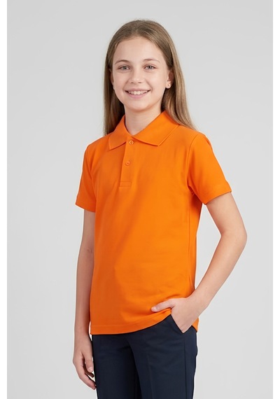 Modanino Kız Çocuk T-shirt %100 Pamuk Ve Okul Tarz 6-16 Yaş 12784mrt Turuncu
