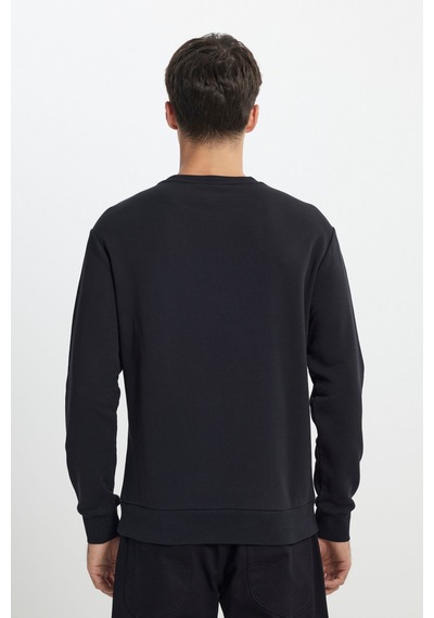 Lee Regular Fit Normal Kesim Bisiklet Yaka Siyah Sweatshirt L242504001 Siyah