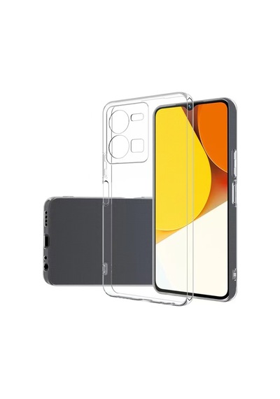 Zore Vivo Y35 Kılıf Msra Süper Silikon Kapak - Renksiz Renksiz