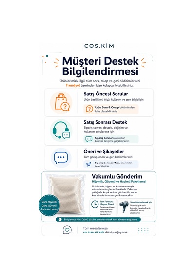10 İn 1 Çok Yönlü Wedge Destek Yastığı, Sırt Bel Boyun Bacak Destek, Fermuarlı Kılıflı Beyaz