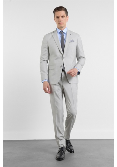 İmza Gri-beyaz Kırlangıç Yaka 6 Drop Slim Fit Tam Astar Esnek Takım Elbise 1001260163 Gri - Beyaz İmza Gri-beyaz Kırlangıç Yaka 6 Drop Slim Fit Tam Astar Esnek Takım Elbise 1001260163 Gri - Beyaz