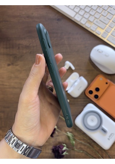 Samsung Galaxy A10 Uyumlu Kamera Korumalı Darbeye Dayanıklı Renk Atmayan Fab Silikon Kılıf Haki