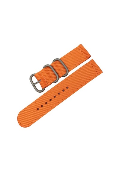 Kumaş Perlon Turuncu 20Mm Spor Saat Kordonu Kayışı Nato Askeri Ör
