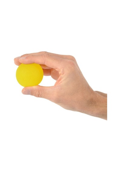 Ball - Silikon El Egzersiz Topu Sarı - Hafif Direnç