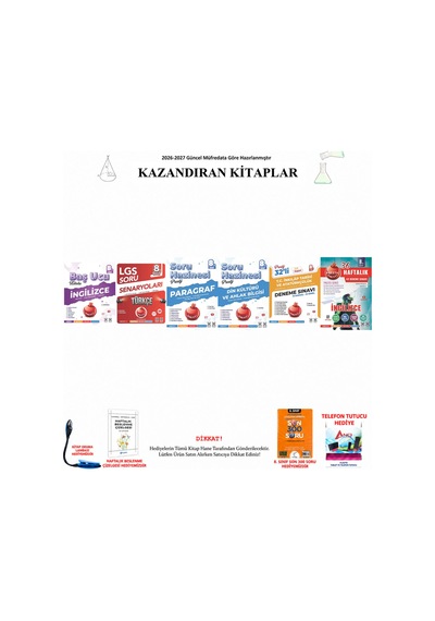 Nartest 8. Sınıf Sözel 6 Kitap Seti, Türkçe Senaryo Ve İnkılap 32 Deneme İçerikli