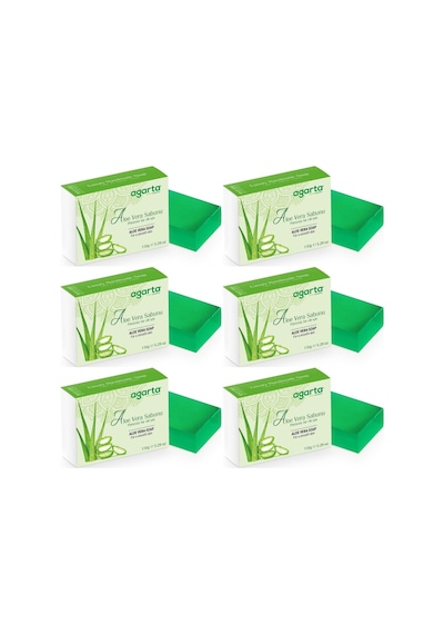 Agarta El Yapımı Doğal Sabun 150gr Aloe Vera 6 Lı Set