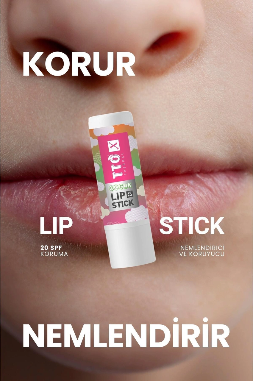 Tto X Çilek Aromalı Çocuk Lip Stick 20 Spf Korumalı