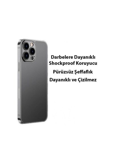 Baseus Frosted Glass Apple İphone Uyumlu 13 Pro Max 6.7inch Shockproof Koruyucu Kılıf- 5775