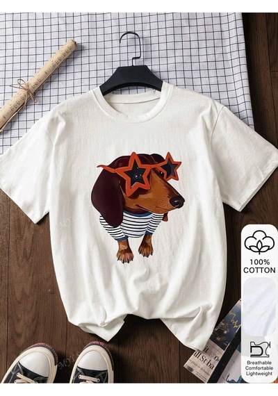Noıssey Urban Pop Graphic Kadın Tişört Koleksiyonukod 5221 Beyaz