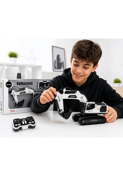 4d-e3 Metal Değişebilen 3 Başlıklı Duman Atan İş Makinası Beyaz