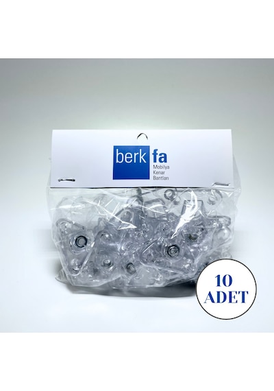 Metali Açılı Çektirme Şeffaf (1 paket 10 adet)