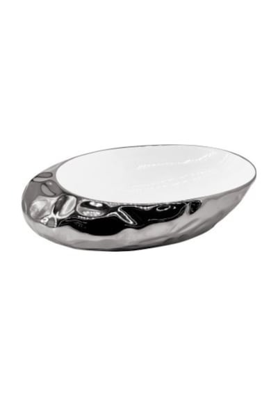 İsaoğlu Yapı Banyo Çanak Lavabo 52 32 14 Ölçü Silver Gümüş Seramik Lavabo Gümüş