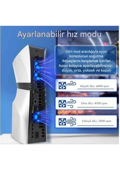 Ps5 Pro Arka Soğutucu Fan Kjh P5d-020
