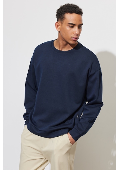 AC&Co / Altınyıldız Classics Erkek Lacı Oversize Bol Kesim Bisiklet Yaka Düz Sweatshirt Lacı AC&Co / Altınyıldız Classics Erkek Lacı Oversize Bol Kesim Bisiklet Yaka Düz Sweatshirt Lacı