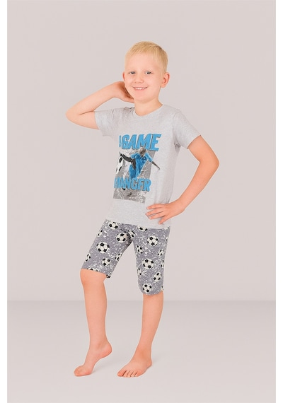Vitmo Erkek Çocuk 3'lü %100 Pamuklu 1-2-3 Yaş Pijama Takımı Model:114 Çok Renkli Vitmo Erkek Çocuk 3'lü %100 Pamuklu 1-2-3 Yaş Pijama Takımı Model:114 Çok Renkli