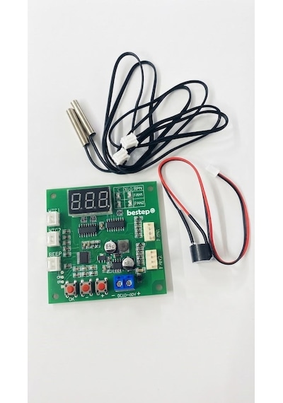 Bestep 2 Kanallı 4 Telli Pwm Fan Sıcaklık Ve Hız Kontrollü Dijital Sürücü Modülü