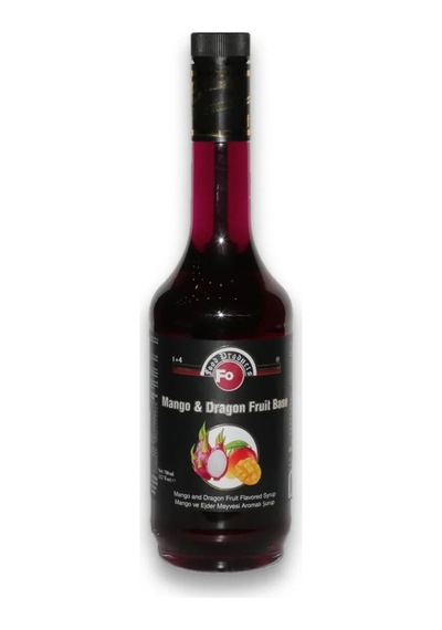 Fo Mango & Dragon Fruit Base Kokteyl Şurubu Mango Ve Ejder Meyvesi Aromalı 700 Ml