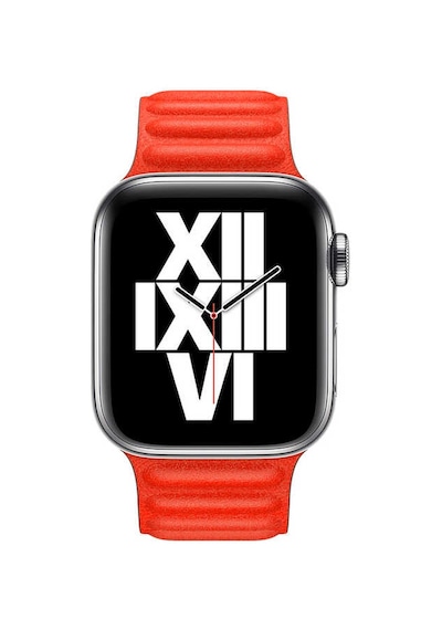 Watch 44mm Uyumlu Krd-34 Deri Mkst Kordon-kırmızı