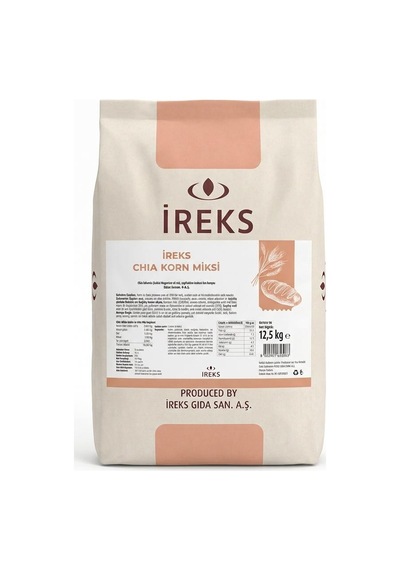 İreks Chia Korn Miksi 12.5 Kg - Chia Tohumlu Ekmek Karışımı