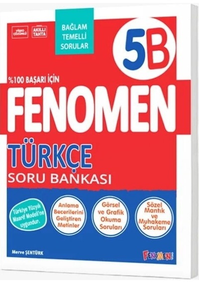 5. Sınıf Türkçe B Fenomen Soru Bankası Fenomen Okul Yayınları
